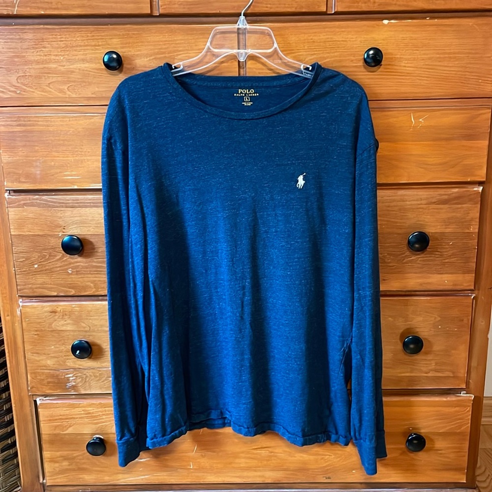 Men’s Polo Ralph Lauren blue long sleeve shirt